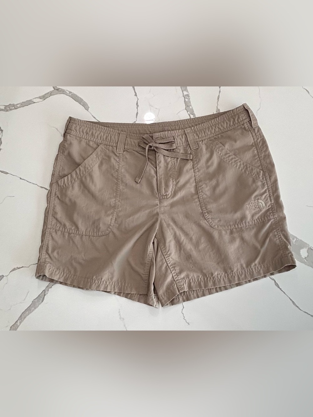 The North Face Khaki/Tan Active Outdoor Nylon Hiking Shorts Women’s Size 12